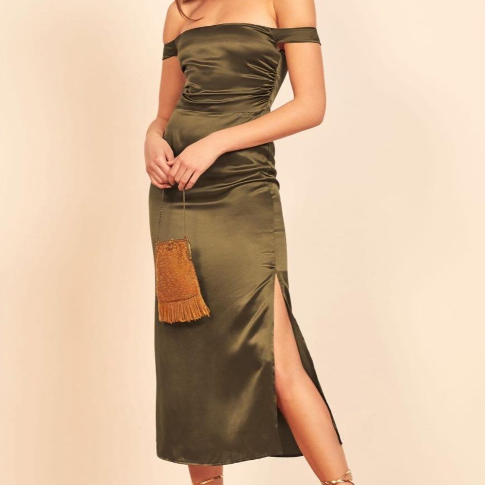 Reformation Champagne Dress